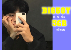 Thoải mái truy cập mạng khi đăng ký gói BIG50Y Vinaphone ưu đãi 150GB/ tháng free tiktok Youtube