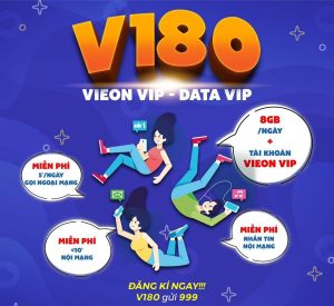 Cách đăng ký gói V180 Mobifone có 8GB/ ngày và free thoại và gói VIE ON VIP