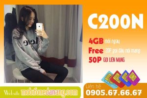 Hướng dẫn đăng ký gói C200N tặng 4GB/ ngày miễn phí thoại cho sim Mobifone