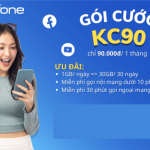 Hướng dẫn đăng ký gói KC90  Mobifone nhận 30GB free thoại 